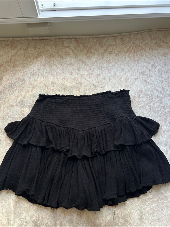 Rock N Rags Dresses & Skirts - Women’s Black Tiered Ruffle Mini Skirt